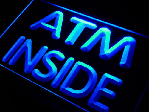 ATM Inside Display Neon Light Sign